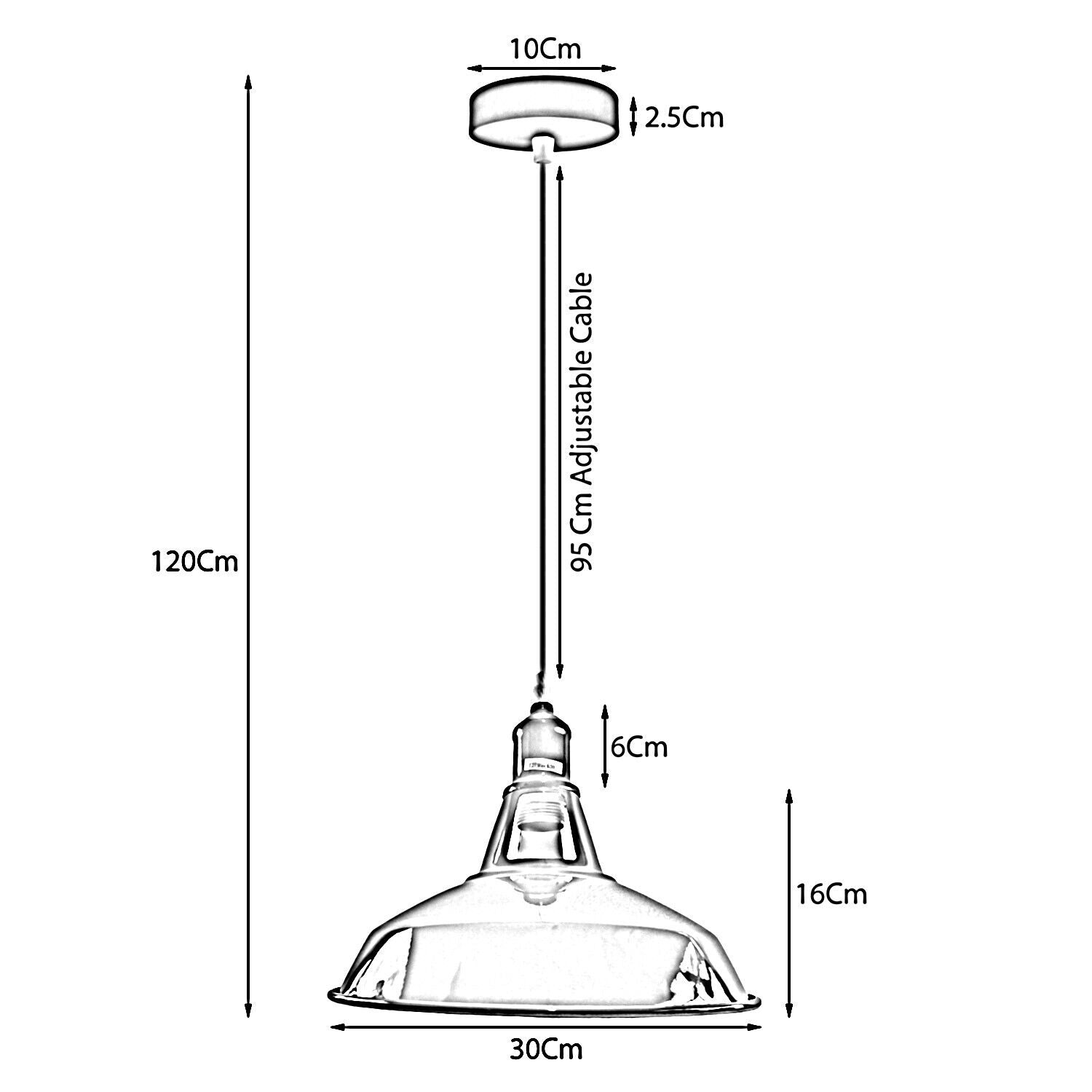 Industrial Classic Metal Ceiling Pendant Shade in Yellow~3740