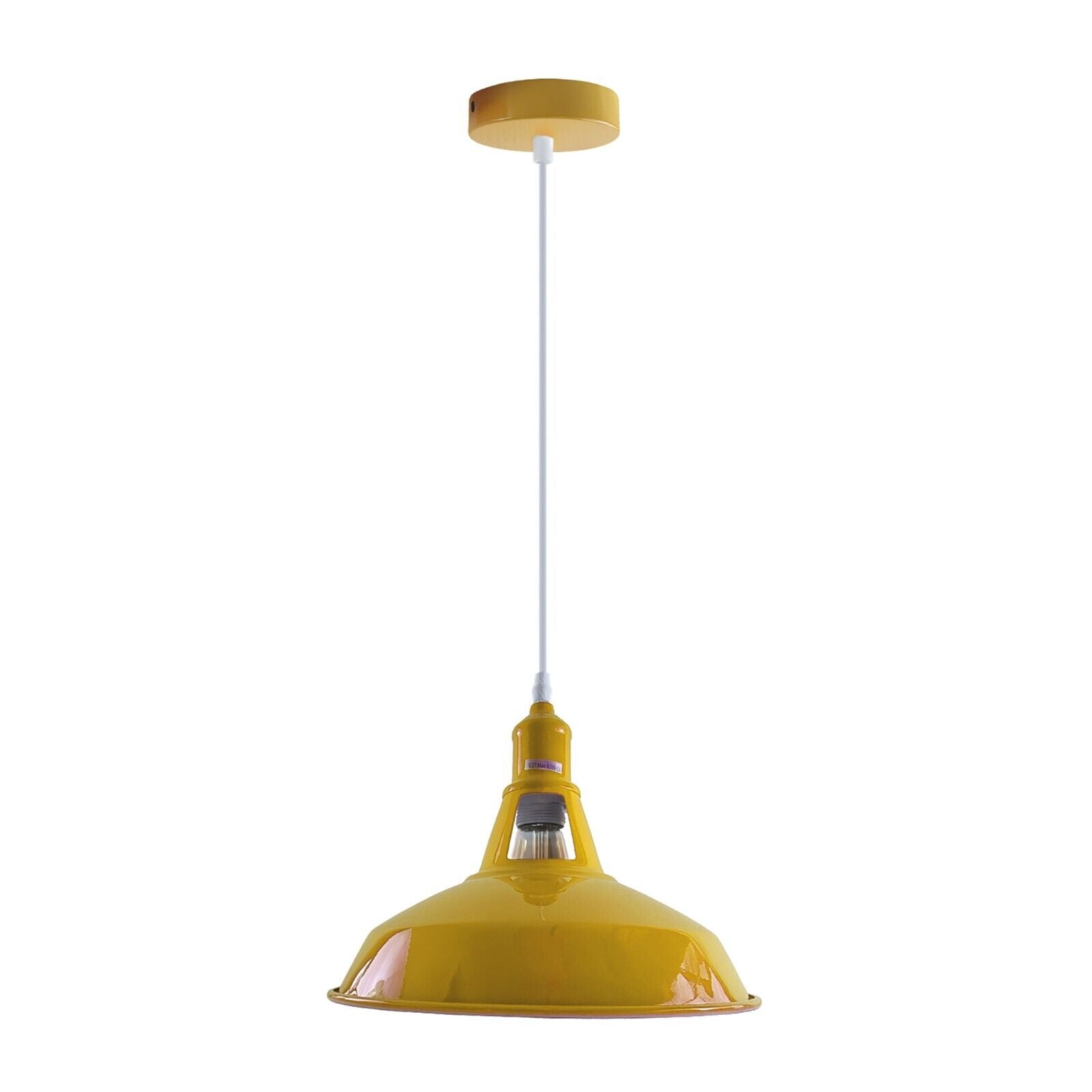 Industrial Classic Metal Ceiling Pendant Shade in Yellow~3740