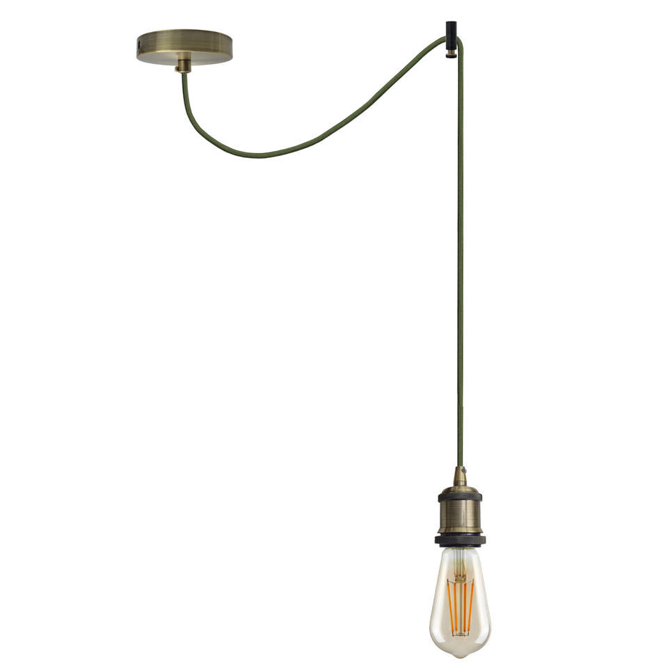 Ceiling Pendant Light Fitting Long Drop | Spider Pendant Light Industrial Kit | 2m Cable ~6179