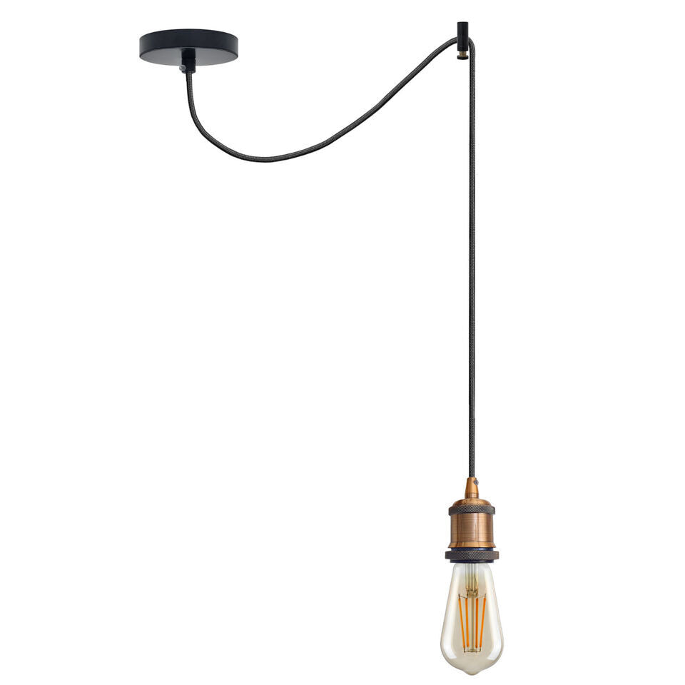 Ceiling Pendant Light Fitting Long Drop | Spider Pendant Light Industrial Kit | 2m Cable ~6179