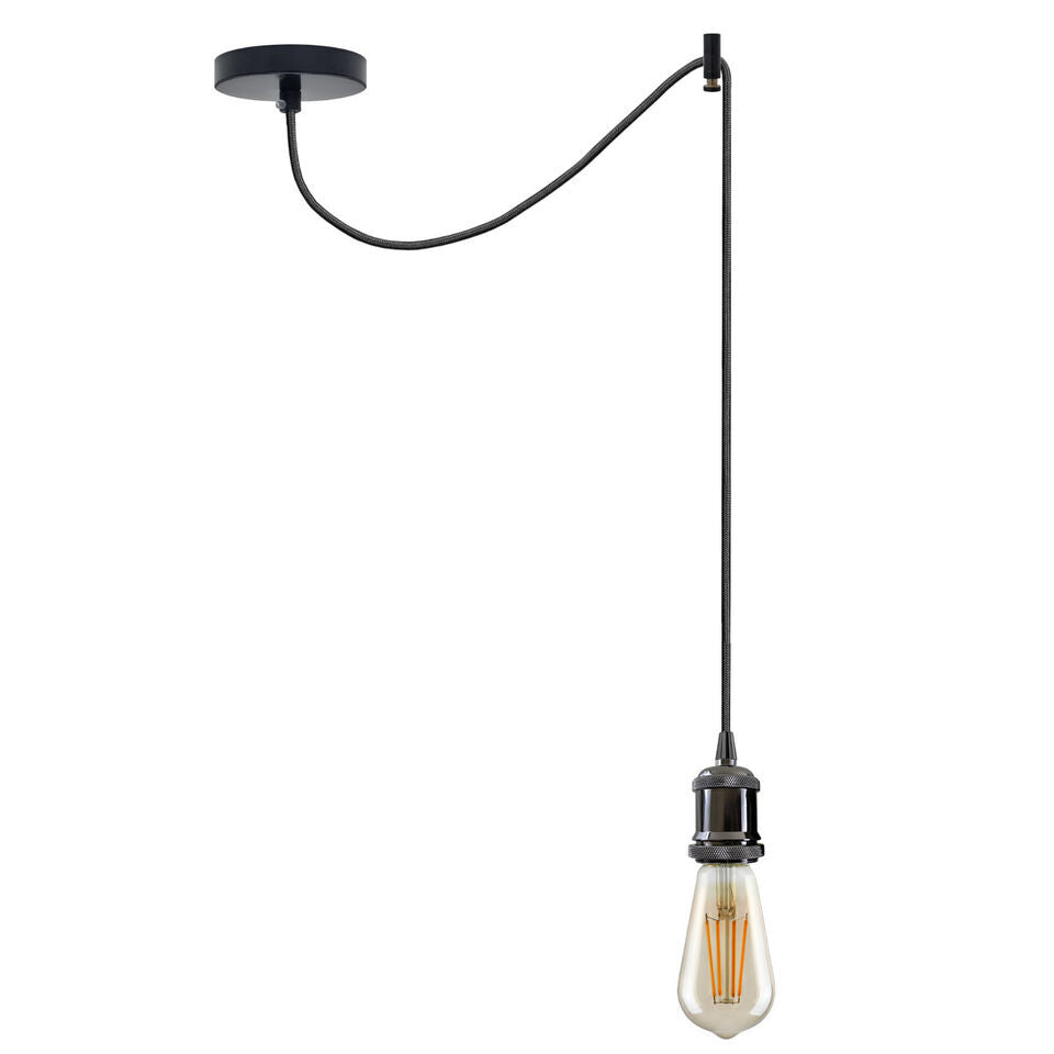 Ceiling Pendant Light Fitting Long Drop | Spider Pendant Light Industrial Kit | 2m Cable ~6179