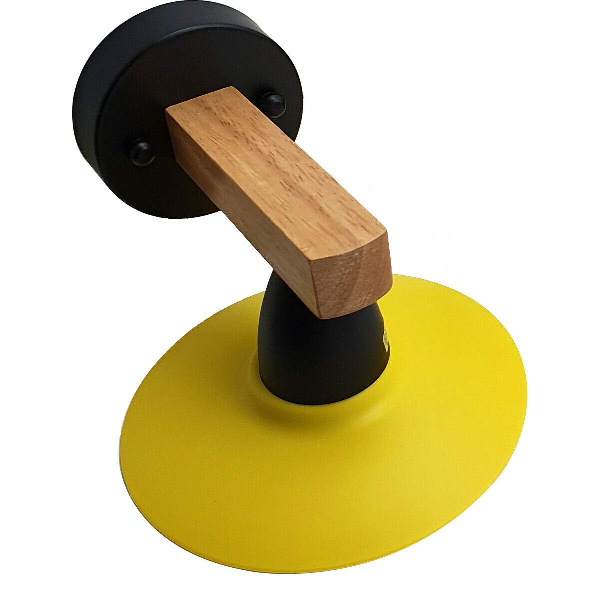 Modern Industrial Wall Light Metal and Wood E27 ~2514